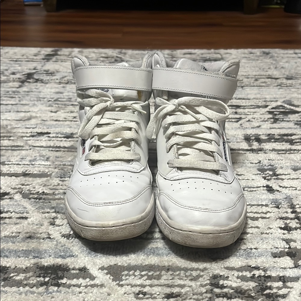 Reebok Classic EXO Fit Hi Tennis Shoes White Mens Size 9.5